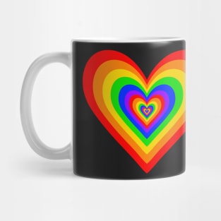 Rainbow Expanding Hearts Mug